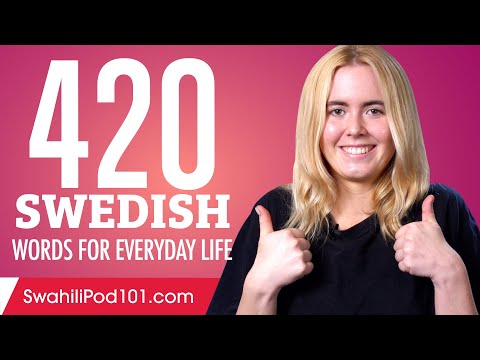 420 Swedish Words for Everyday Life - Basic Vocabulary #21