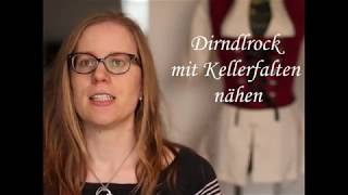 13 Dirndlrock mit Kellerfalten nähen