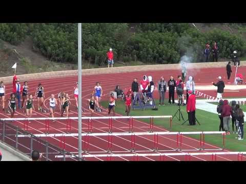 J Johnson - FSG 100m Hurdles at OC Championships 4-25-15