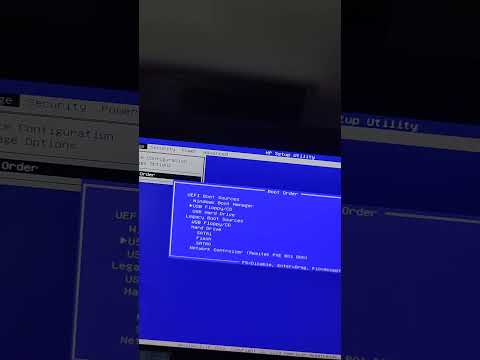 how to disable uefi boot in hp desktop | open bios settings hp desktop