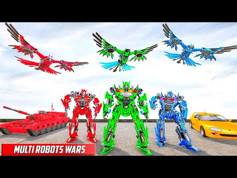 Police Robot Tank Eagle Multi Robot Transformations Game #2 - Android Gameplay