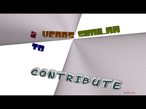 Contributing To Synonym