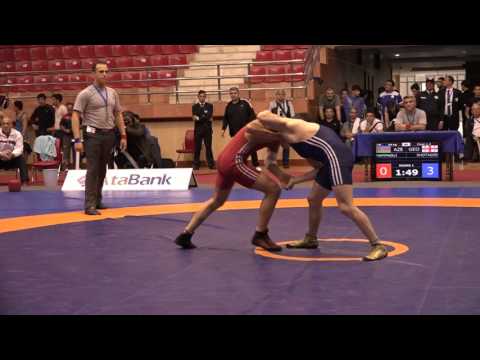 AWFCUP / Hasan Mammadli (AZE) - Giorgi Shotadze (GEO) GR cadets 54 kg final