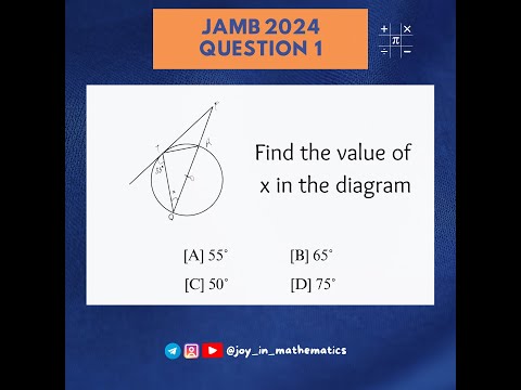 2024 JAMB Mathematics PQ (Q1)