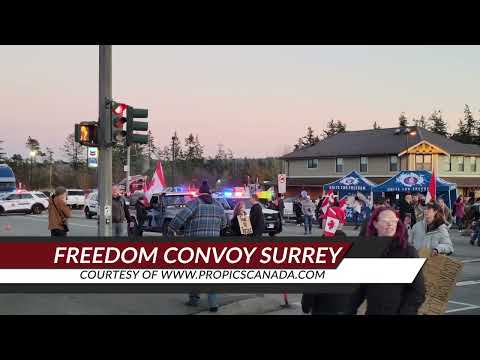 Freedom Convoy 2022 Surrey BC
