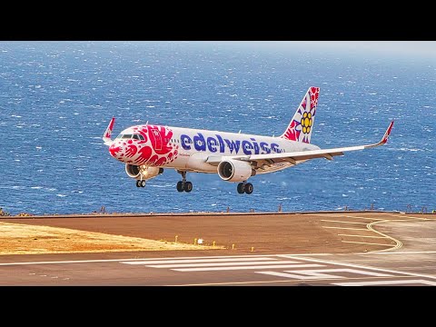 Edelweiss HELP ALLIANCE LIVERY Airbus A320 at Madeira Airport