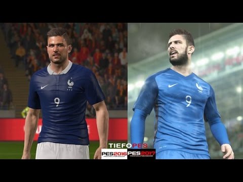 Graphics comparison PES2016 vs PES2017 | Comparación gráfica PES2016 vs PES2017