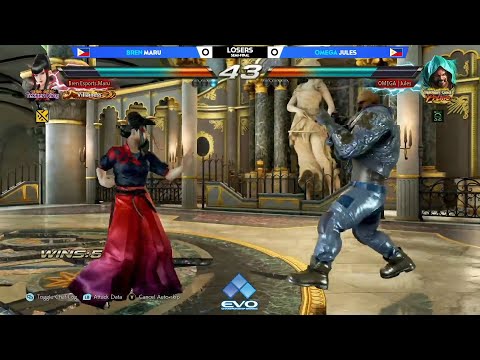 Tekken 7: BREN Maru vs OMEGA Jules - Losers Semifinal - EVO 2021 Online Asia South