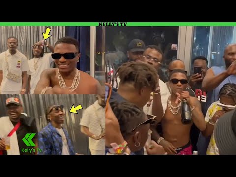 Wizkid At Afro Nation2022 Backstage With Mayorkun, Nairamarley, BNXN, King Promise and others.