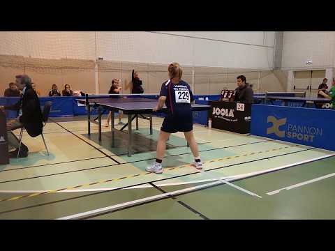 table tennis Budapest 03/01/2020 Kryvosheya (UKR) Vs Vanisova (SVK)