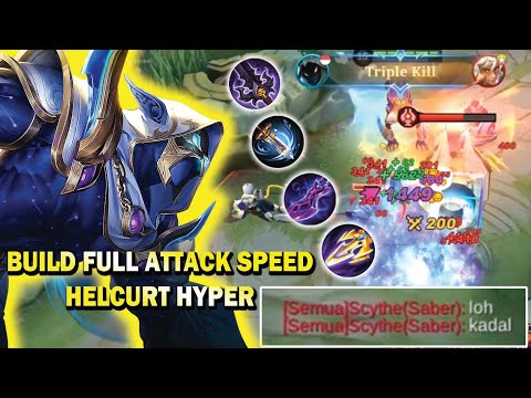 HELCURT HYPER BUILD FULL ATTACK SPEED? SESAKIT APA DAMAGENYA? BEST BUILD & EMBLEM - MLBB