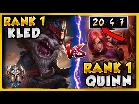 RANK 1 QUINN VS. CHALLENGER #1 KLED WORLD (COMPLETE BLOODBATH GAME) - League of Legends