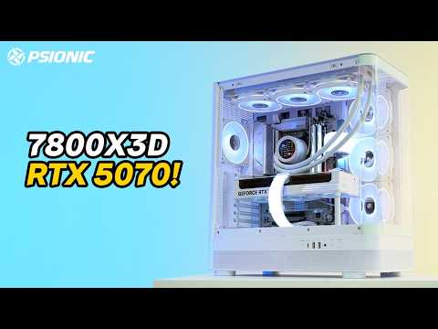 신제품은 못참지! 😍 깔끔한 디자인의 화이트 감성의 게이밍 PC를 소개합니다! (RYZEN 7800X3D + RTX 5070)