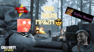HOW TO PLAY: COD WWII FREE ONLINE [MP&ZM] 100%