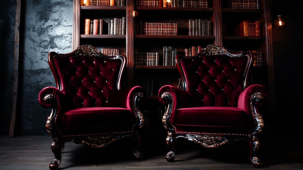 Napoleonic Elegance 🏛️ Neoclassical Silhouettes with Jacques Garcia’s Signature Crimson Gold Accents