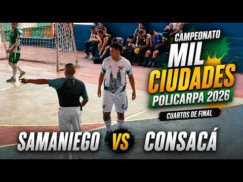 En Vivo - SAMANIEGO VS CONSACÁ - Campeonato Mil ciudades de fútbol de salón -  Policarpa 2026
