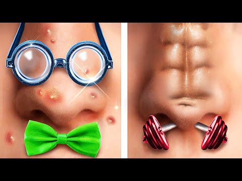 Sportskanone gegen Nerd in der Schule