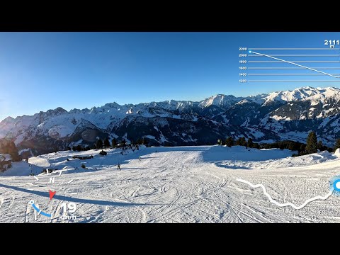 Zillertal Arena - 18 Sportabfahrt - Top to Bottom (2111m - 1310m)