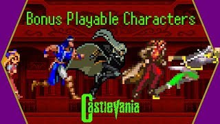 Bonus Playable Characters in Castlevania Games