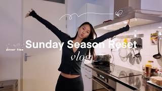 sunday (season) reset vlog 𐔌՞. .՞𐦯 wardrobe change, self care, cleaning the house