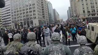 US ARMY RIOT LINE TRUMP INAUGURATION RAW VIDEO