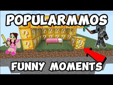 PopularMMOS Funny Moments Compilation (LUCKY BLOCK BEDWARS EDITION)