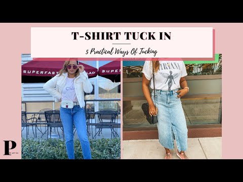 5 PRACTICAL WAYS TO TUCK IN T-SHIRT AND TOPS | HOW TO SERIES | PINK APRIL DIARY