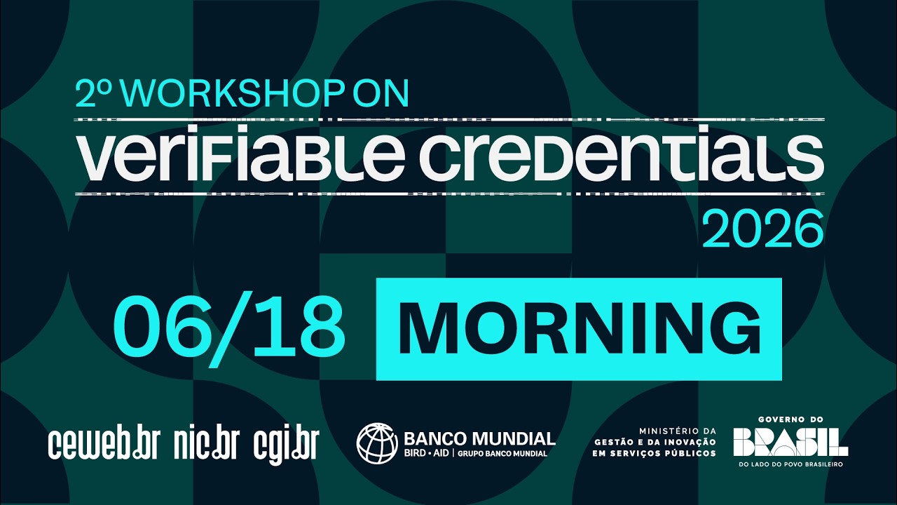 [2º Workshop on Verifiable Credentials] - Day 2 (Part 1) English Audio
