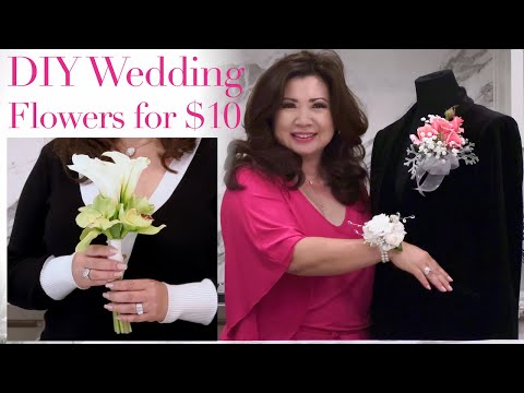 Save Money! DIY Corsages and Nosegays from $10 of Trader Joe's Flowers