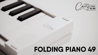 Video thumbnail for The 49 key folding piano you can take anywhere by Carry-on Playing