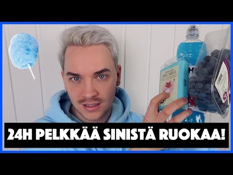 SYÖN 24H AJAN PELKKÄÄ SINISTÄ RUOKAA!