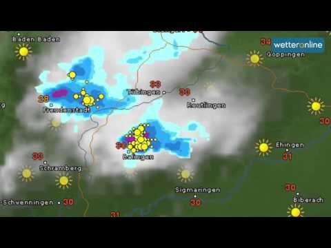 wetteronline.de: Wetterreporter filmt Hagelunwetter (03.07.2015)