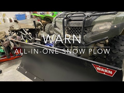 WARN All-In-One snow plow install - Honda Rancher 420