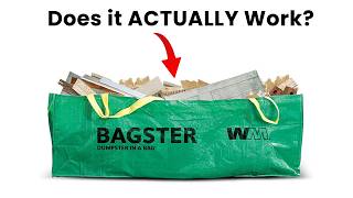 I Cleaned Out a Disgusting Garage with this giant Bag Dumpster | WM Bagster