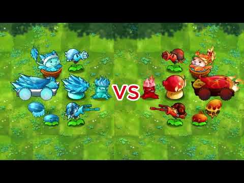 ICE TEAM vs FIRE TEAM ❄️🔥 | PVZ Fusion Battle