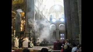 preview picture of video 'Botafumeiro Cattedrale di Santiago de Compostela'
