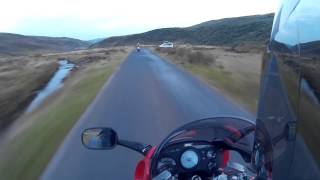 preview picture of video 'Honda VFR 750 & Suzuki TL1000S ride from Leadburn to Peebles'