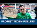 Tientallen mensen protesteerden tegen de wegafsluitingen