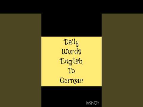 Learn German in Seconds | 20 Easy German Words 🇩🇪☕🍽 #english #germanpronunciation #germanverb