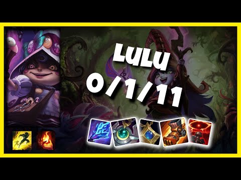 Lulu Support 11.2 Challenger Gameplay Replay - S11 (0/1/11) - TURKISH
