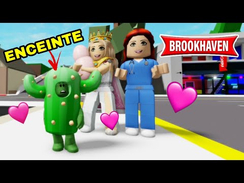 UN CACTUS ENCEINTE D'UNE FILLE AVEC PRINCESSE ! BROOKHAVEN RP - ROBLOX