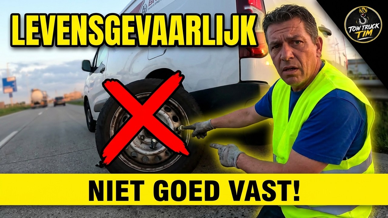 Nooit je band wisselen als je hier staat..
