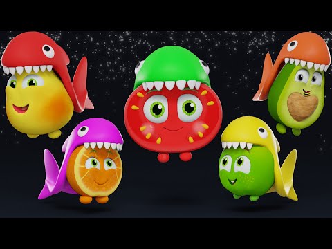 Baby Shark Dance Party with Funky Fruits 🦈🍉 Baby Sensory & Fun Animation Videos!