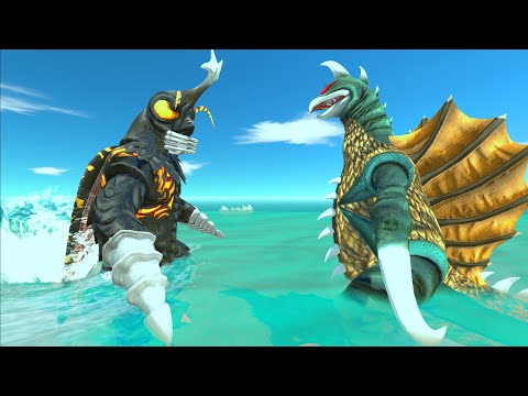 Underwater Battle | Megalon Vs Gigan - Animal Revolt Battle Simulator