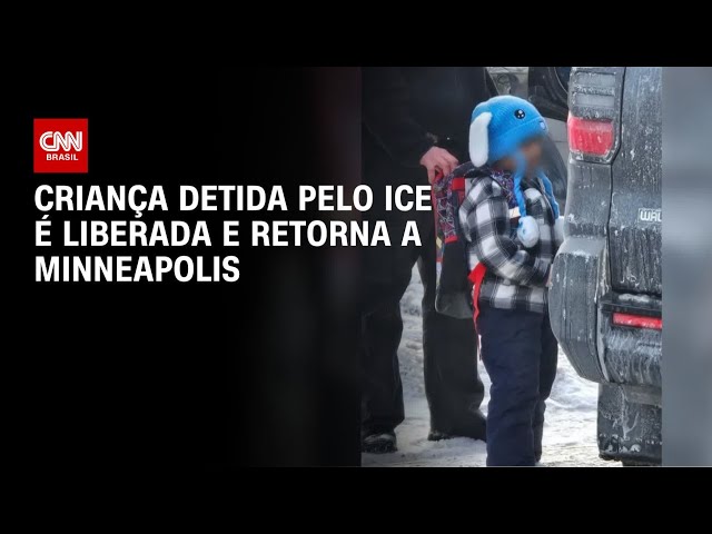 Menino de cinco anos detido pelo ICE é liberado e retorna a Minneapolis | AGORA CNN