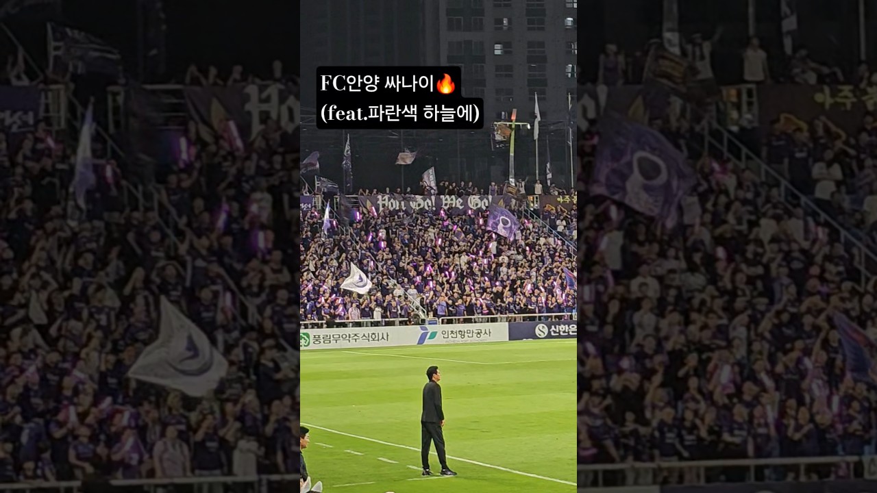 [K리그] FC안양 싸나이 ..인데 인천 파란색 하늘에 를 곁들임