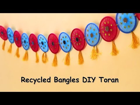 Recycled Bangles Craft | DIY Toran Making | Home Decor Ideas Video