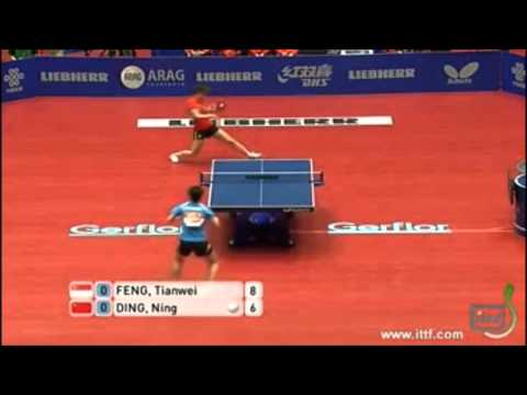 WTTC 2012 Best Point. Ding Ning vs. Feng Tianwei. 53 shots.