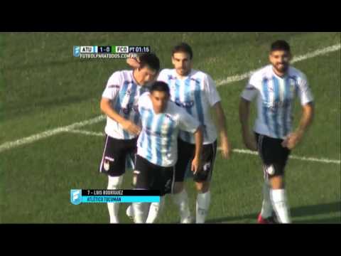 Gol de Rodríguez. Atlético Tucumán 1 - Ferro 0. Fecha 24. B Nacional 2015. FPT.