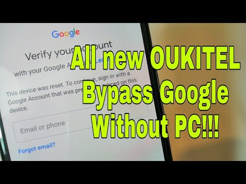 All New OUKITEL. Remove Google Account, Bypass FRP.